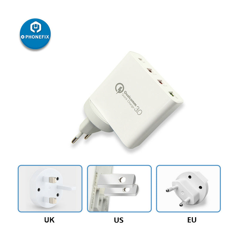Universal 5V 3A USB Quick charge 3.0 Type-C fast charging adapter