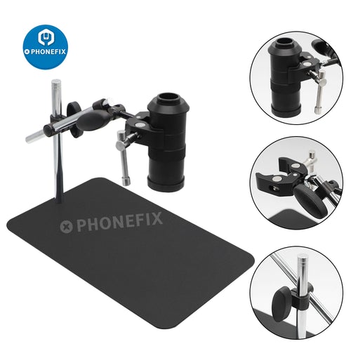 Universal Microscope Holder 360° Rotating Bracket With Articulating Ar
