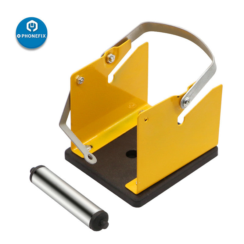 FTVOGUE Solder Dispenser Welding Wire Stand – Adjustable Roll Holder, Metal Frame, Antistatic, Heavy-Duty Base, Holds Up To 2kg, For Production & Repair