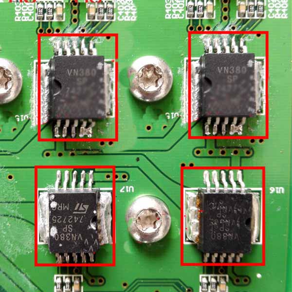 VN380SP Car Computer Board Auto ECU Control Replaceable Chip