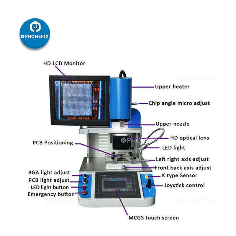 Bga Infrared Rework Station WDS-700 Automatic infrared PCB BGA soldering BGA rework station