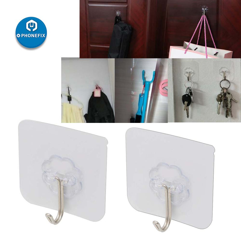 6*6cm Wall Hooks Strong Transparent Suction Cup Sucker