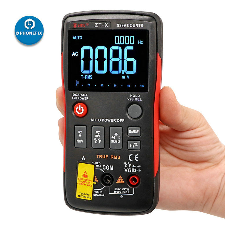 ZT-X True RMS LCD Digital Multimeter DC-AC Ohm HZ Voltmeter