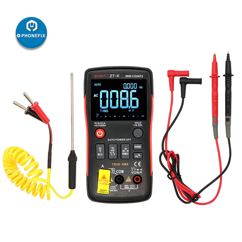 ZT-X True RMS LCD Digital Multimeter DC-AC Ohm HZ Voltmeter