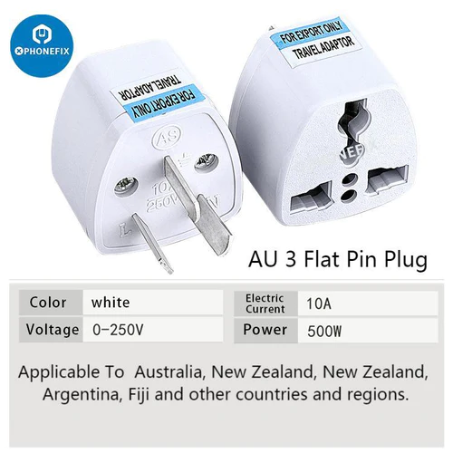 UK US EU AU DE Power Converter AC Plug Charger Adapter 500W