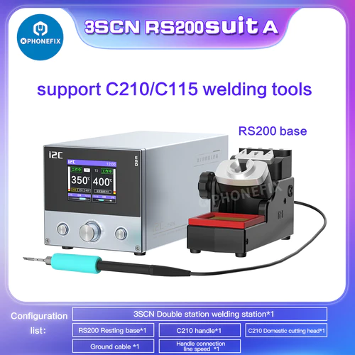 i2C 3SCN  Soldering Station With Double Handles C210 C115