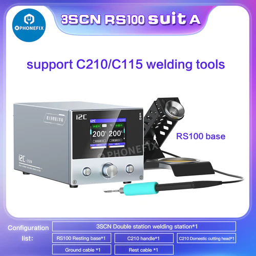 i2C 3SCN  Soldering Station With Double Handles C210 C115
