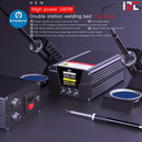 i2C T-12 plus 240W Double Handles Soldering Station For Mobile Phone Repair