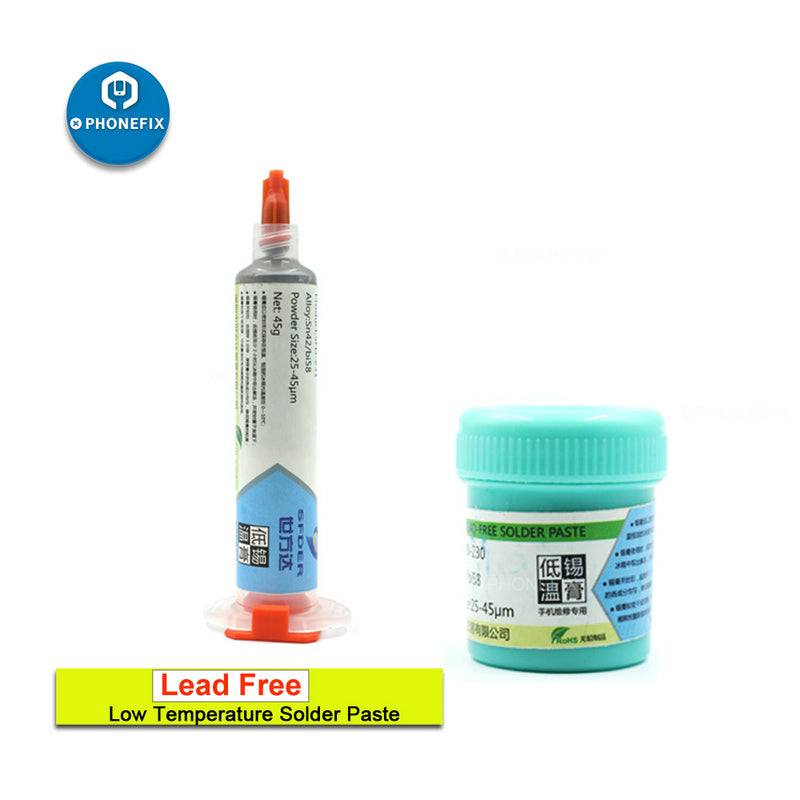 Lead Free Solder Paste 217℃ 183℃ 138℃ Low Medium High Temperature