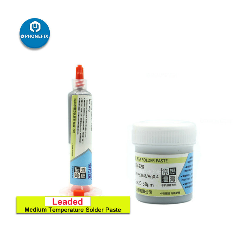 Lead Free Solder Paste 217℃ 183℃ 138℃ Low Medium High Temperature