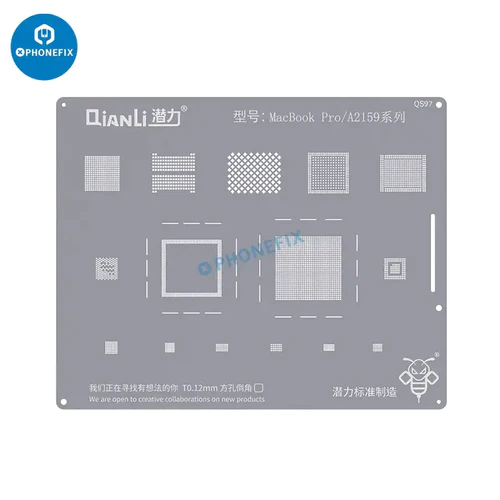 Qianli BGA Tin Planting Stencil MacBook Chip Soldering Repair Tool