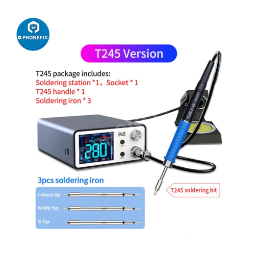 Aixun T3A Soldering Station With T12-T245-936 Handle Iron Tips